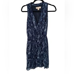 Michael Kors Tie Dress Blue and White